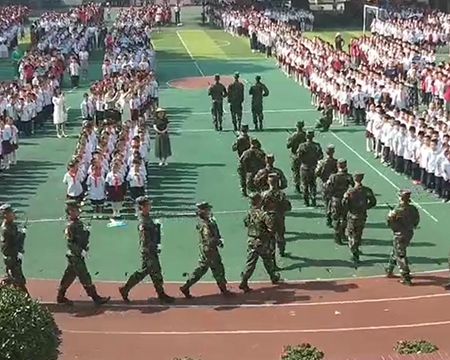 江津四牌坊小学国旗文化教育案例